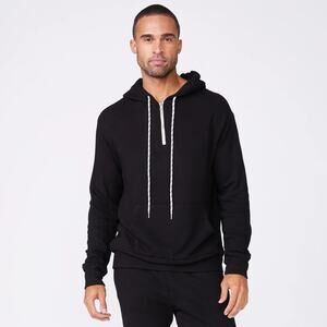 $170 New Monrow Quarter Zip Men’s hoodie - Dark Navy - Medium